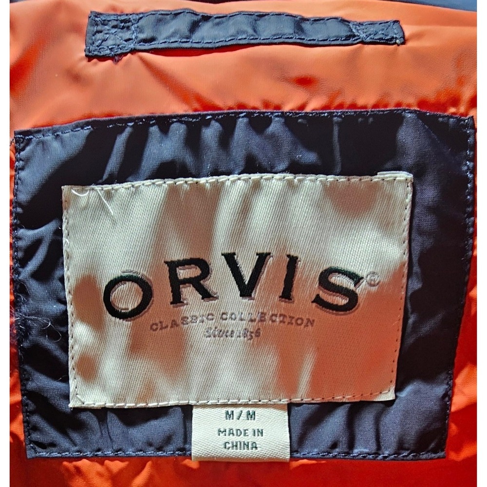 Orvis Men's Quilted Down Puffer Vest Full-Zip – Navy Blue – Size M NWT 214016 - Picture 11 of 15